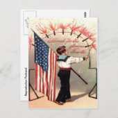 ヴィンテージ7月4日 ポストカード (正面/裏面)