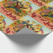 ヴィンテージ7月4日 ラッピングペーパー (角)