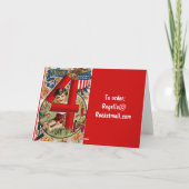 ヴィンテージ7月4日（金）グリーティングカード7 カード (裏面)