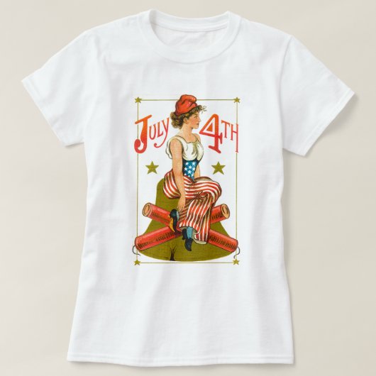 ヴィンテージ7月4日 Tシャツ (デザイン正面)