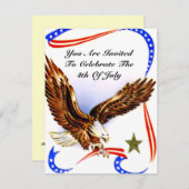 ヴィンテージ7月4日BBQ招待状 招待状 (正面/裏面)