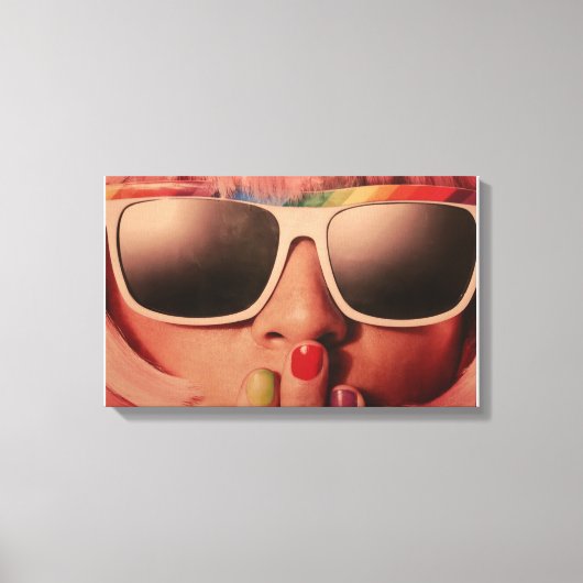 ヴィンテージ70のカラープリント キャンバスプリント (正面)