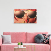 ヴィンテージ70のカラープリント キャンバスプリント (インサイチュ (リビング))