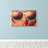 ヴィンテージ70のカラープリント キャンバスプリント (インサイチュ (ウッドフロア))