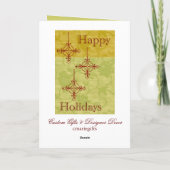 ヴィンテージ70のスタイルクリスマスカード シーズンカード (裏面)