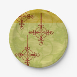 ヴィンテージ70のスタイルクリスマス ペーパープレート