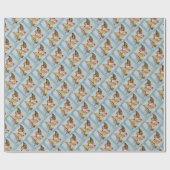 ヴィンテージ70年代のクリスマスラッピング紙 ラッピングペーパー (フラット)