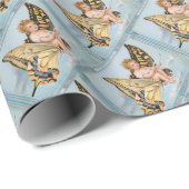 ヴィンテージ70年代のクリスマスラッピング紙 ラッピングペーパー (ロールコーナー)