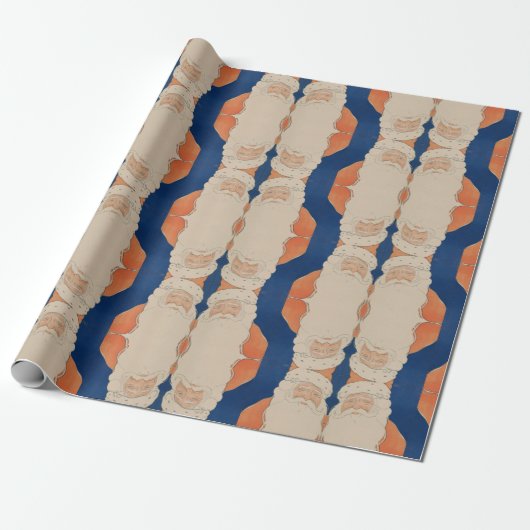 ヴィンテージ70年代のクリスマスラッピング紙 ラッピングペーパー (アンロールド)