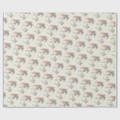 ヴィンテージ70年代のクリスマスラッピング紙 ラッピングペーパー (フラット)