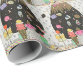 ヴィンテージ70年代のクリスマスラッピング紙 ラッピングペーパー (ロールコーナー)