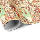 ヴィンテージ70年代のクリスマスラッピング紙 ラッピングペーパー (ロールコーナー)