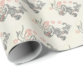 ヴィンテージ70年代のクリスマスラッピング紙 ラッピングペーパー (ロールコーナー)