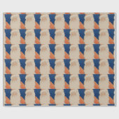 ヴィンテージ70年代のクリスマスラッピング紙 ラッピングペーパー (フラット)