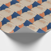 ヴィンテージ70年代のクリスマスラッピング紙 ラッピングペーパー (角)