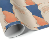 ヴィンテージ70年代のクリスマスラッピング紙 ラッピングペーパー (ロールコーナー)