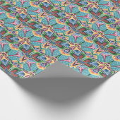 ヴィンテージ70年代のクリスマスラッピング紙 ラッピングペーパー (角)