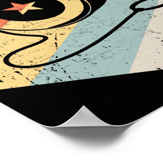 ヴィンテージ70年代ヨーヨーカラフルレトロ ポスター (角)