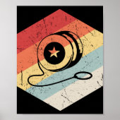 ヴィンテージ70年代ヨーヨーカラフルレトロ ポスター (正面)