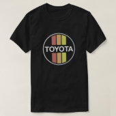 ヴィンテージ70系トヨタ自動車日本 Tシャツ (デザイン正面)