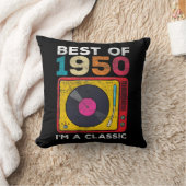 ヴィンテージ70誕生日ヴィニ生まれル1950年70歳 クッション (ブランケット)