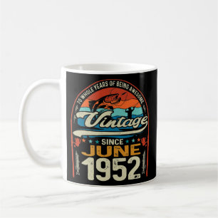 ヴィンテージ70誕生日1952年6月70日 コーヒーマグカップ