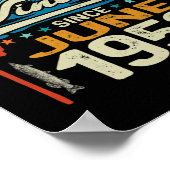 ヴィンテージ70誕生日1952年6月70歳 ポスター (角)