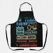 ヴィンテージ70誕生日840カ月連続70年 エプロン (正面)