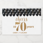 ヴィンテージ70 スパークリングワインラベル (シングルラベル)