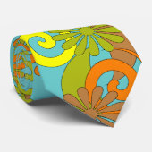ヴィンテージ70sハワイのフラのレイのタイのノベルティのファッション ネクタイ (ロール)