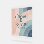 ヴィンテージ70sレインボー結婚ズ アクリルサイン (傾斜)