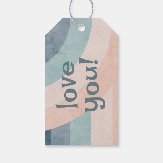 ヴィンテージ70sレインボー結婚ズ ギフトタグ (裏面)