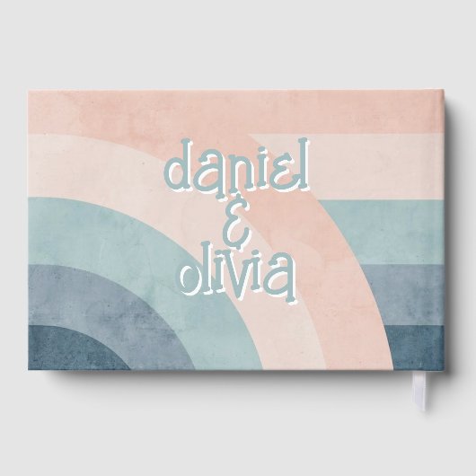 ヴィンテージ70sレインボー結婚ズ ゲストブック (裏面)