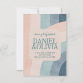 ヴィンテージ70sレインボー結婚ズ セーブザデート (裏面)