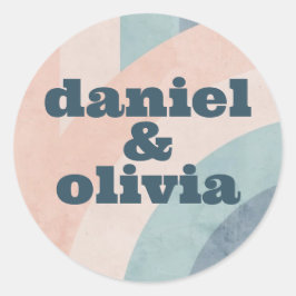 ヴィンテージ70sレインボー結婚ズ ラウンドシール