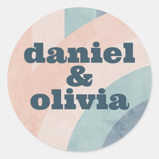 ヴィンテージ70sレインボー結婚ズ ラウンドシール (正面)