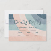 ヴィンテージ70sレインボー結婚ズ 出欠カード (裏面)