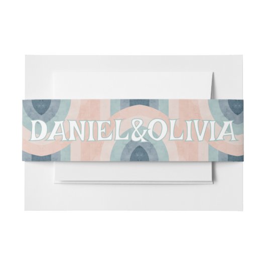 ヴィンテージ70sレインボー結婚ズ 招待状ベリーバンド (正面例)