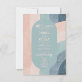 ヴィンテージ70sレインボー結婚式 プログラム