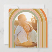 ヴィンテージ70sレトロオレンジアー結婚チ セーブザデート (裏面)