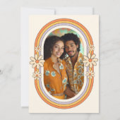 ヴィンテージ70sレトロカラフルGroovyブライダルシャワー 招待状 (裏面)