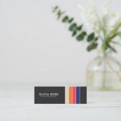 ヴィンテージ70sレトロストライプ数 スキニー名刺 (スタンド正面)