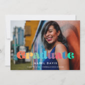 ヴィンテージ70s写真卒業 案内状 (正面)