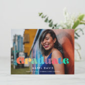 ヴィンテージ70s写真卒業 案内状 (スタンド正面)