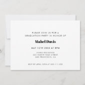 ヴィンテージ70s写真卒業 案内状 (裏面)