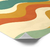 ヴィンテージ70s波形パタストライプーン ポスター (角)