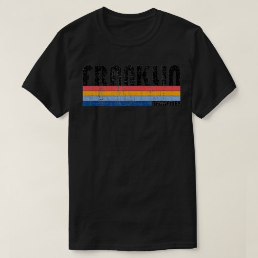 ヴィンテージ70s 80sスタイルフランクリンTN Tシャツ (デザイン正面)