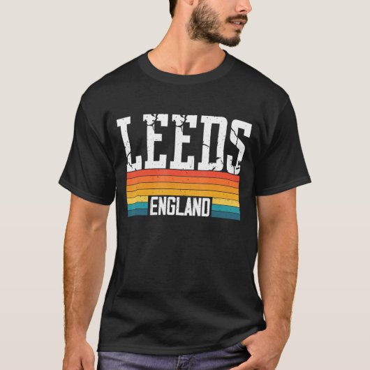 ヴィンテージ70s 80sスタイルリーズ・イングランド tシャツ (正面)