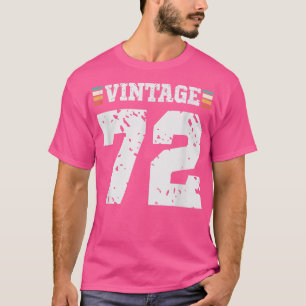 ヴィンテージ72歳ハッピー72番目の誕生日おもしろいスポーツ Tシャツ