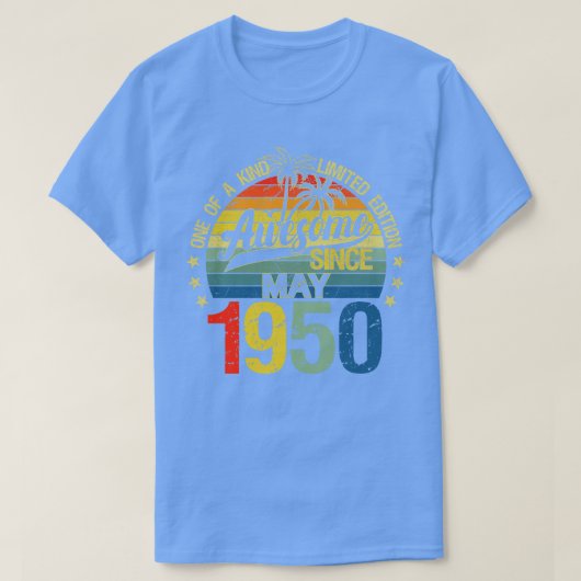 ヴィンテージ72歳1950年5月デコレーション72nd Bir Tシャツ (デザイン正面)